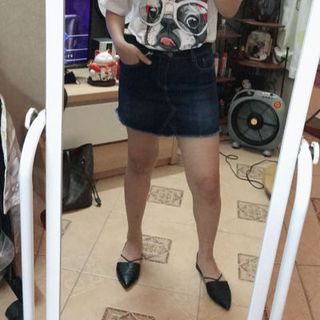 Quần giả váy jean