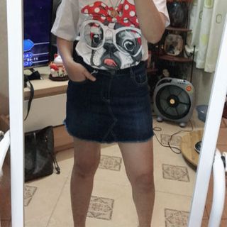 Quần giả váy jean