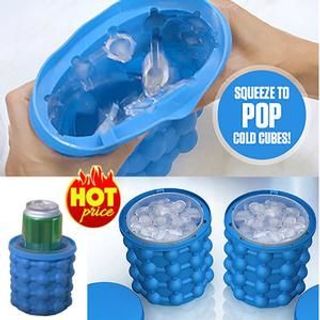 Khay Là Đá Thông Minh Silicon Bền Dẻo - Làm được 120 viên đá - Thay Thế 10 khay đá bình thường - Vừa tạo đá vừa giữ được đá