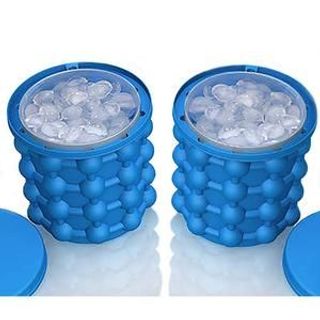 Khay Là Đá Thông Minh Silicon Bền Dẻo - Làm được 120 viên đá - Thay Thế 10 khay đá bình thường - Vừa tạo đá vừa giữ được đá