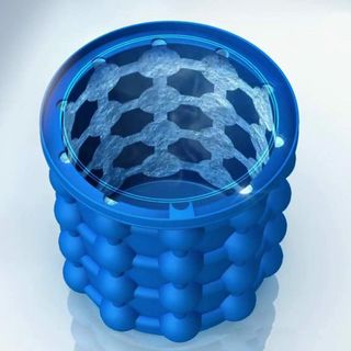 Khay Là Đá Thông Minh Silicon Bền Dẻo - Làm được 120 viên đá - Thay Thế 10 khay đá bình thường - Vừa tạo đá vừa giữ được đá