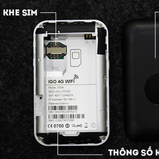 Bộ phát wifi 4G IGO - A368 có hỗ trợ Repeater