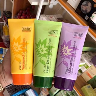Kem chống nắng trắng da cellio spf 50pa