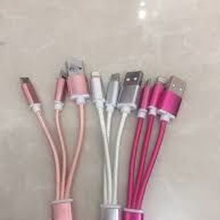 Cáp 3 đầu kiêm móc khóa