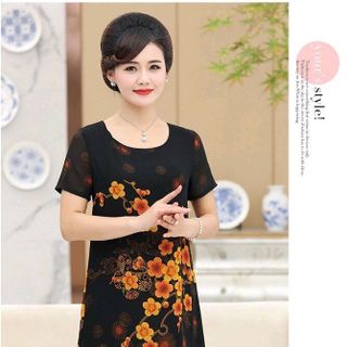 ĐẦM TRUNG NIÊN HOA VÀNG