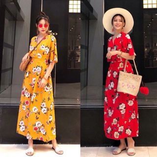 đầm maxi hoa