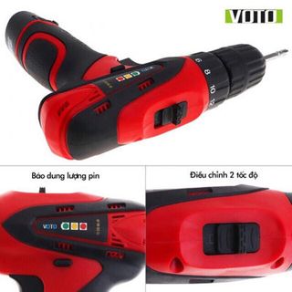 Khoan Sạc 12 VOTOv2 Tốc1 Pin