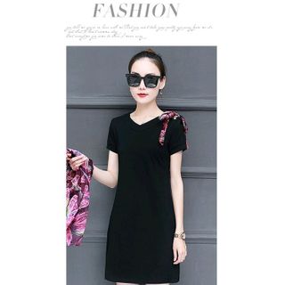 ĐẦM XÒE THUN PHỐI TÙNG VOAN XẺ TÀ