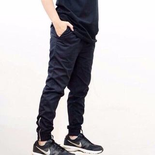 Quần jogger khóa zip thời trang