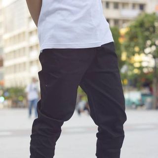 Quần jogger khóa zip thời trang