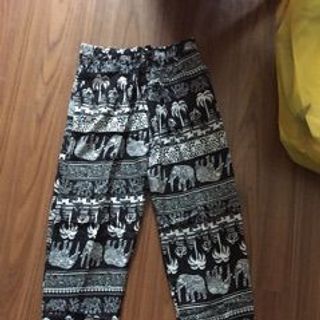 Quần Lanh Thổ Cẩm Bo Gấu
