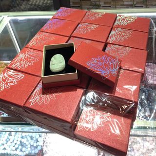 Com 10 Hộp hoa sen trong có nhung đen đẹp - MSP 764