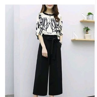 SÉT BỘ ỐNG RỘNG ÁO HỌA TIẾT