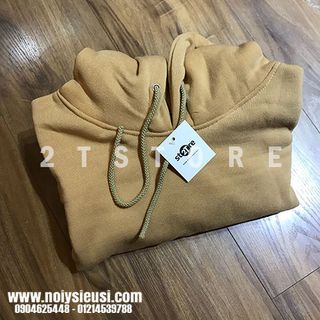 ÁO KHOÁC NỈ BÔNG HOODIE TRƠN UNISEX NÓN 2 LỚP XỎ NGÓN 20 GAM MÀU