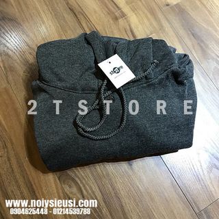 ÁO KHOÁC NỈ BÔNG HOODIE TRƠN UNISEX NÓN 2 LỚP XỎ NGÓN 20 GAM MÀU