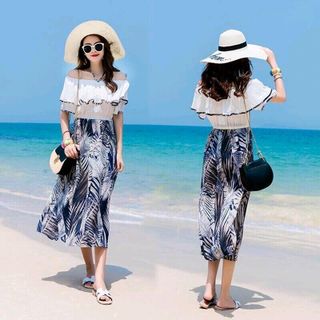 Đầm Maxi Bẹt Vai