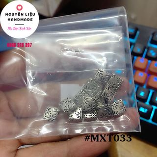 Mặt xi trắng hình thoi lỗ nhỏ - Bịch 10gr 13 cái giá sỉ