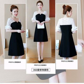 ĐẦM XÒE PHỐI REN TAY LOE