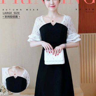 ĐẦM XÒE PHỐI REN TAY LOE