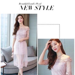 ĐẦM REN PHỐI LƯỚI