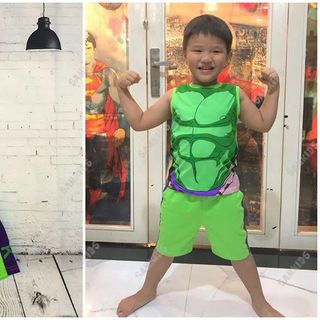Bộ The Hulk sát nách size 9-14 SAMKIDS