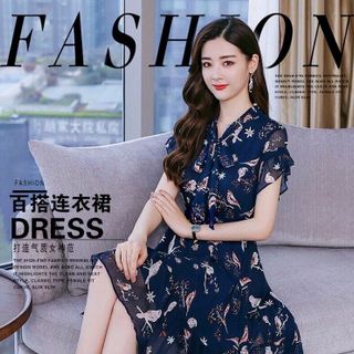 ĐẦM VOAN CỔ NƠ TAY BÈO DUYÊN DÁNG