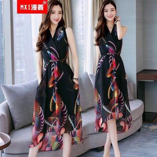 SÉT ĐẦM CỔ ĐẮP CHÉO RÚT DÂY