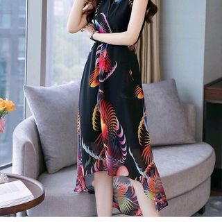 SÉT ĐẦM CỔ ĐẮP CHÉO RÚT DÂY