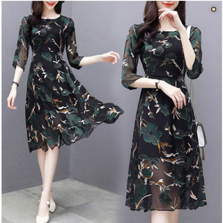 ĐẦM XÒE TAY LỠ DUYÊN DÁNG M L XL - HT1801