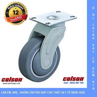 Bánh xe đẩy cao su càng nhựa y tế Colson phi 75x32 giá sỉ