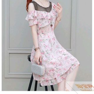 ĐẦM XOÈ HOA PHỐI LƯỚI