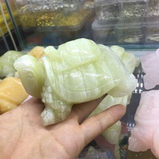 Rùa cõng con Ngọc cẩm thạch 12 cm - MSP 774
