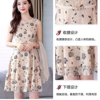 SÉT ĐẦM REN KÈM NỊT