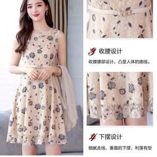 SÉT ĐẦM REN KÈM NỊT