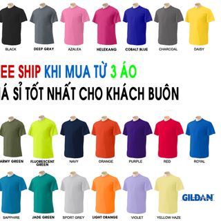 Áo thun trơn Gildan Premium 100 Cotton giá sỉ