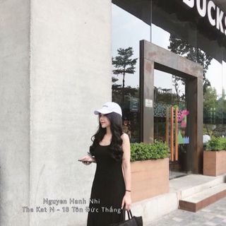 Đầm 2 dây đuôi chữ A Quảng Châu