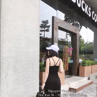 Đầm 2 dây đuôi chữ A Quảng Châu
