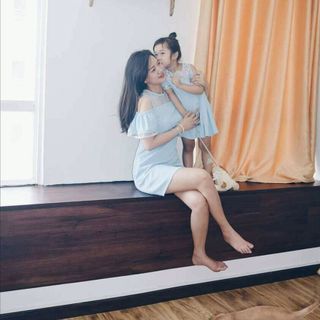 Set đầm mẹ bé