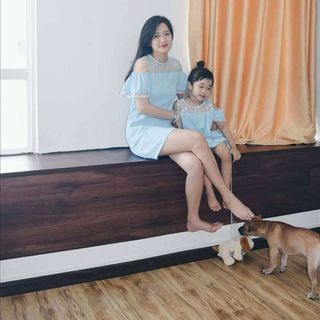 Set đầm mẹ bé
