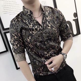 ÁO SƠ MI LỤA IN 3D 13