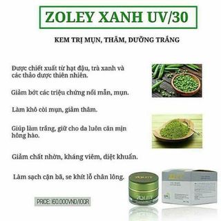 Kem Zoley Xanh - Kem Trị Mụn Vết Thâm Zoley Face