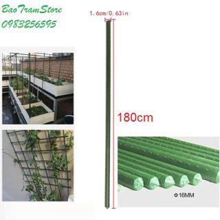 Ống thép bọc nhựa dùng làm cây đỡ hoa hồng làm giàn cỡ 16mm dài 180cm giá sỉ