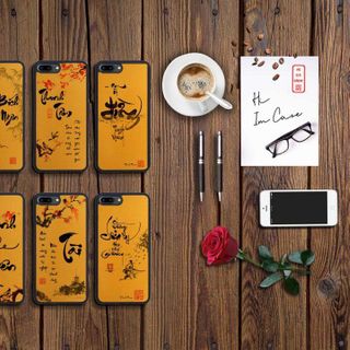 ỐP LƯNG IN TÊN THEO PHONG CÁCH THƯ PHÁP THEO YÊU CẦU TRÊN NỀN VÀNG KIM