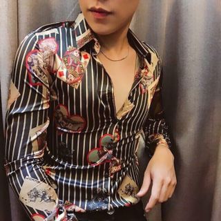 ÁO SƠ MI LỤA IN 3D 16