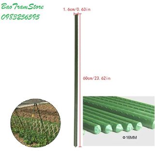 Ống thép bọc nhựa dùng làm cây đỡ hoa hồng làm giàn cỡ 16mm dài 60cm giá sỉ