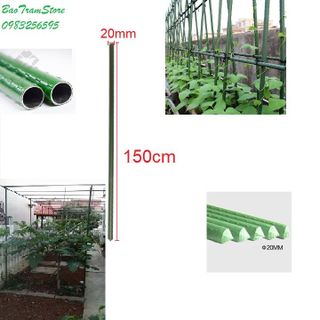 Ống thép bọc nhựa dùng làm cây đỡ hoa hồng làm giàn cỡ 20mm dài 150cm giá sỉ