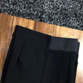 Quần baggy vải sạn cạp chun