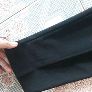 Quần baggy vải sạn cạp chun