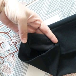 Quần baggy vải sạn cạp chun