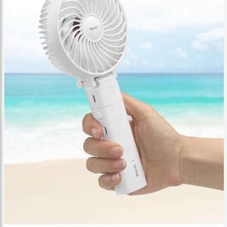 Quạt sạc điện mini Iriver Blank Hàn Quốc kèm sạc dự phòng LG 2600 mA